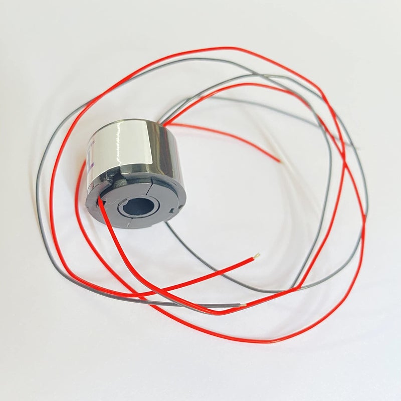 Taidacent Hollow Slip Ring Signal Power Continued 2/4/6/12 Road Collector Ring Conductive Electric Motor Slip Ring Rotating Connector (2 Wire 1.5A Inner Hole 7mm Outer Diameter 22mm) - Image 1