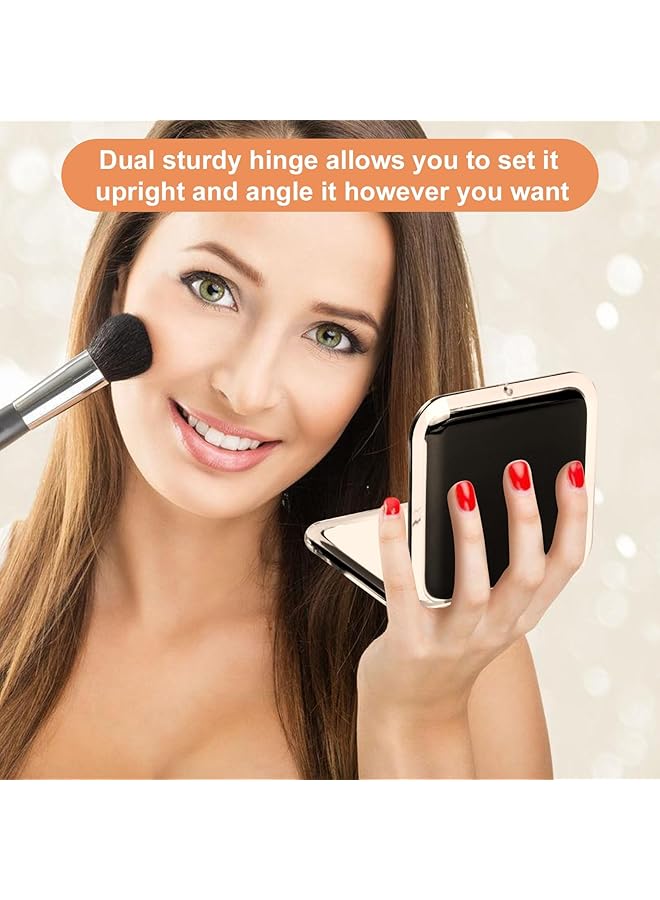 erorex Makeup Mirror Compact 15X Magnifying Makeup Mirror For Travel Sided With 15X Magnifying And 1X Mirror For Purses Square - Image 4