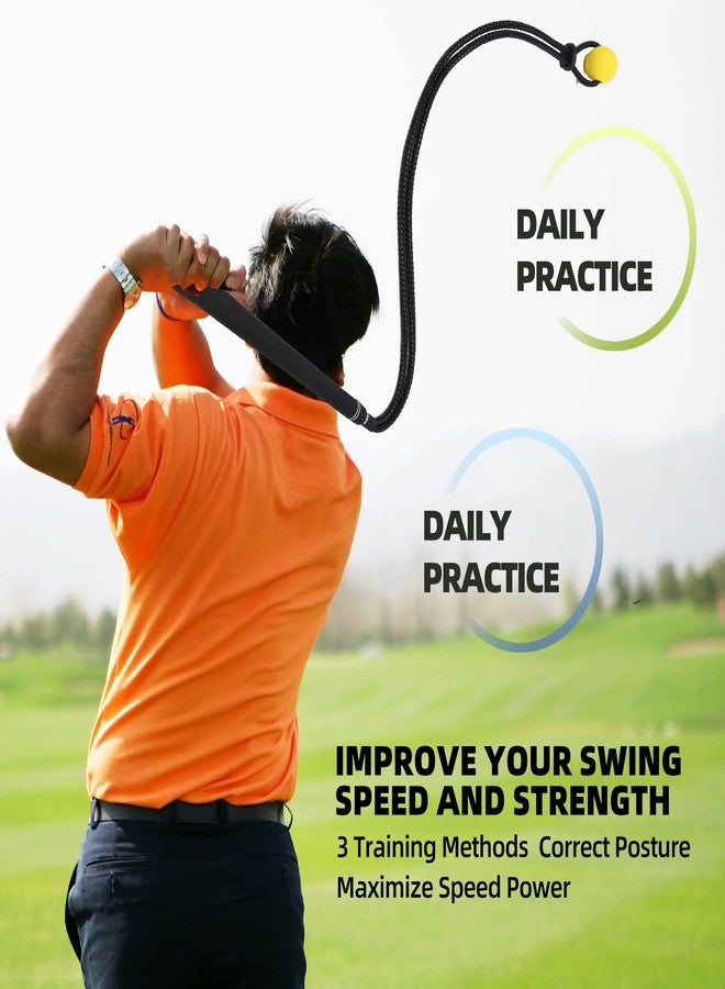 ZEMBSOYA Golf Swing Rope Trainer, Professional Golf Swing Training Aid, Improved Golfers Swing and Master Tempo, Golf Warm-Up Practice Equipment for Golfers of All Levels - Image 2