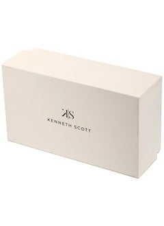 KENNETH SCOTT Kenneth Scott Men's Quartz Movement Watch, Analog Display and Stainless Steel Strap - K22010-BBBB, Black  - Image 4
