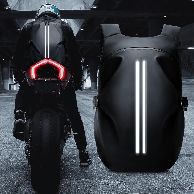 HYC00 Motorcycle Backpacks for Men Women Waterproof Helmet Backpack, Motorcycle Accessories, Laptop Bags, Travel Backpacks, Student School Bags - Image 2