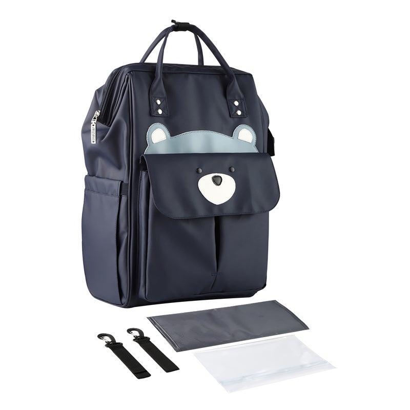 Insular Mommy Bag Backpack Large Capacity Waterproof Baby Bags Diaper Bag with Changing Pad Stroller Hanging Strap Storage Bag - Image 1