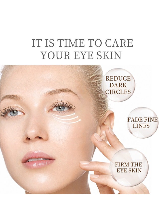 لايكو كريم العين الحلزون الجينسنغ ، يزيل الهالات السوداء مصل العيون المضاد للشيخوخة ، تأثير مرطب ومرطب للعناية بالبشرة تتفتح العيون ضيقة وأكثر ثباتا ينظف بلطف ويزيل الأوساخ الزيوت 30 جرام - Image 4