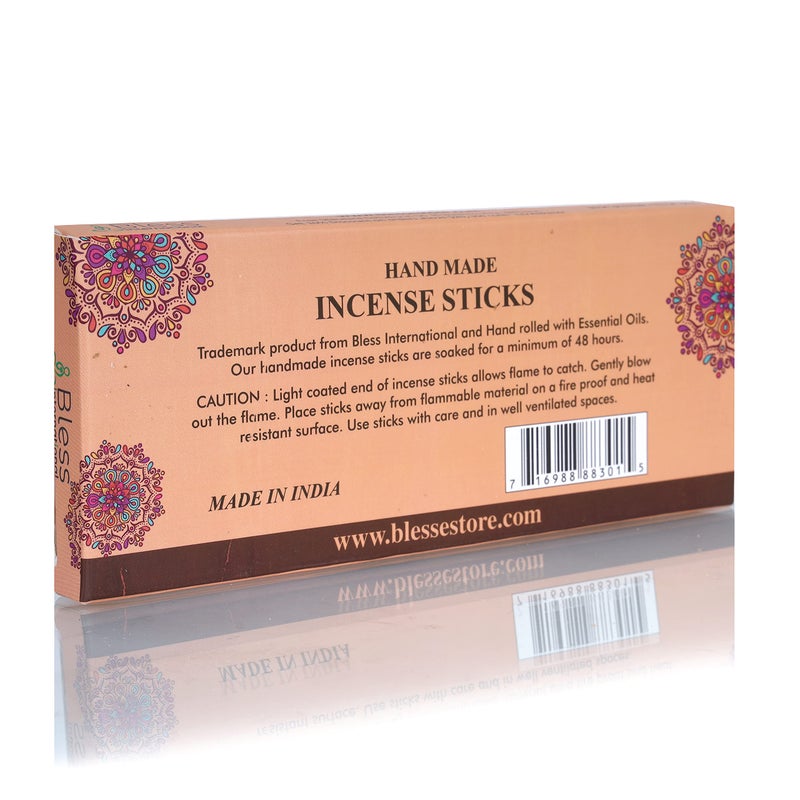 Bless International Bless-Frankincense-and-Myrrh 100%-Natural-Handmade-Hand-Dipped-Incense-Sticks Organic-Chemicals-Charcoal-Free Purification-Relaxation-Positivity-Yoga-Meditation Best-Woods-Scent (100 Sticks (5.25 OZ)) - Image 2