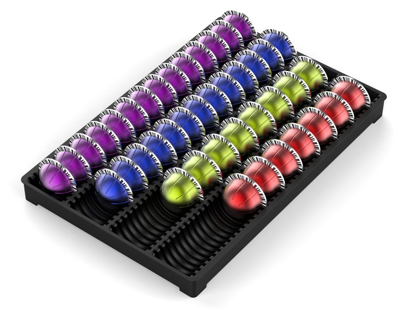 EVERIE Coffee Pod Storage Holder Drawer Insert for Counter Compatible with Nespresso Vertuoline Capsules, NCT04 - Image 1