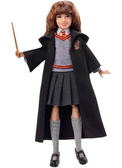 Harry Potter Hermione Granger Collectible Doll (10 Inch) With Hogwarts Uniform, Gryffindor Robe And Wand  - Image 2