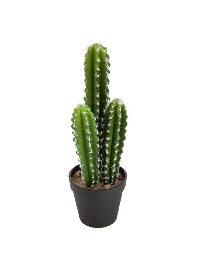 atmosphera - Easy Maintenance Realistic Looking Decorative Artificial Cactus Plant with Pot Multicolour 42 cm 155725 - Image 1