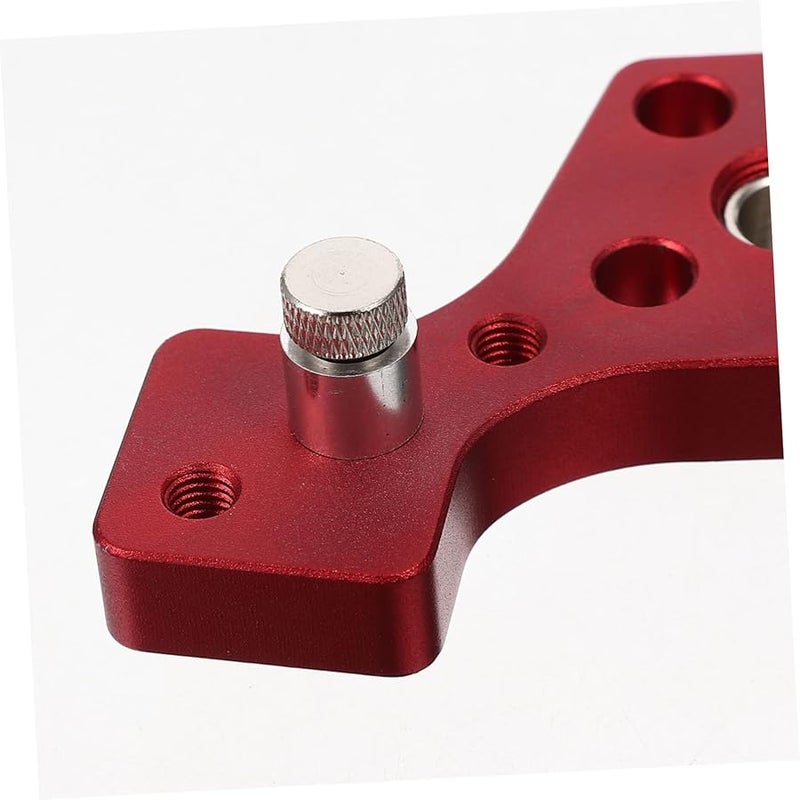 Red Pocket Hole Drill Bit Tool Set for Accurate Woodworking Dowel and Screw Locator - Image 5