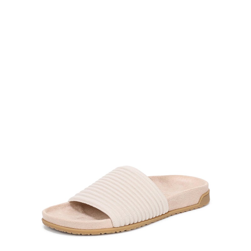 Vionic Womens Evie Knit Slide Sandal Cream 9 M - Image 1