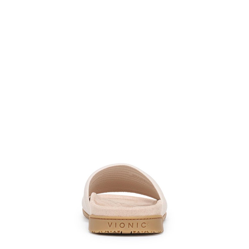 Vionic Womens Evie Knit Slide Sandal Cream 9 M - Image 3