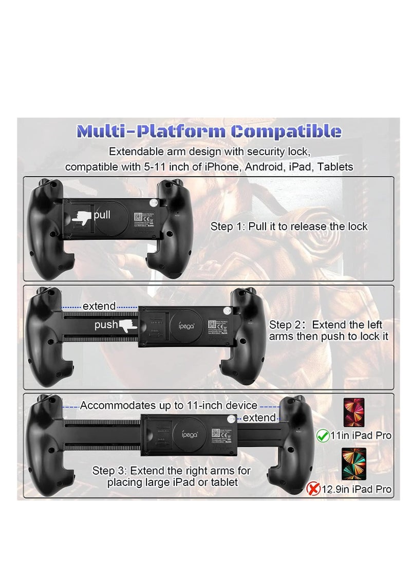 Universal Gaming Controller for iPad, iPhone, Android Tablets - Compatible with COD, Steam, and More (5-11 inch) - Enhance Your Gaming Experience!  - Image 4