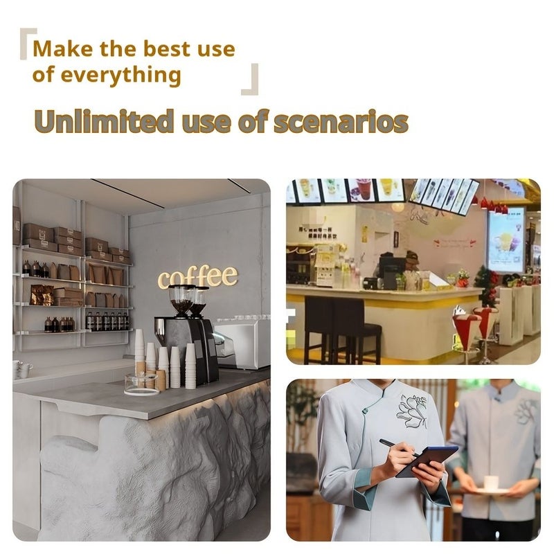 Golden Small Stainless Steel Menu Holder for Restaurant Cafe Desktop Use - Image 4