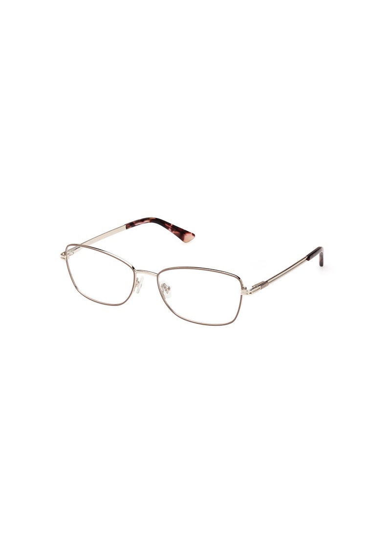 GUESS Women's Rectangular Shape Eyeglass Frames - GU294005756 - Lens Size: 56 Mm - Shiny Beige - Image 1