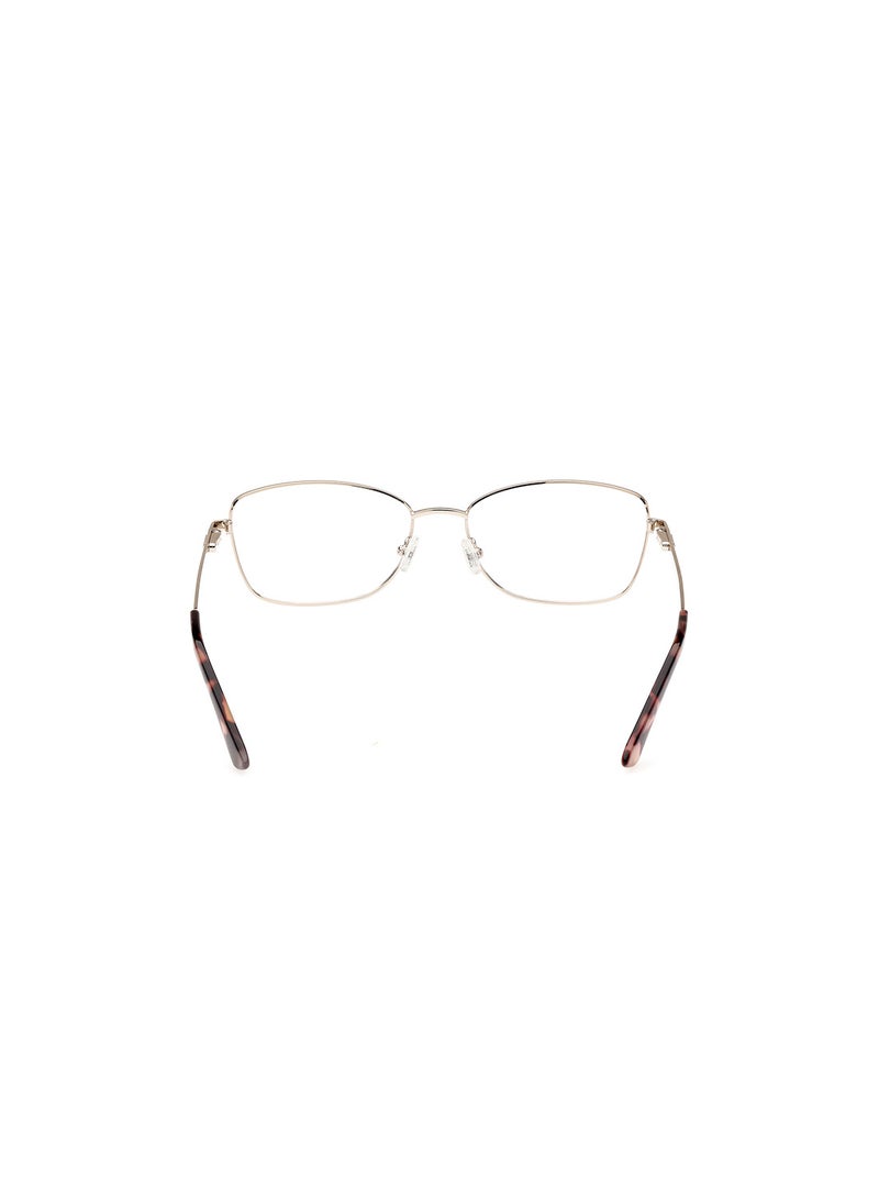 GUESS Women's Rectangular Shape Eyeglass Frames - GU294005756 - Lens Size: 56 Mm - Shiny Beige - Image 4