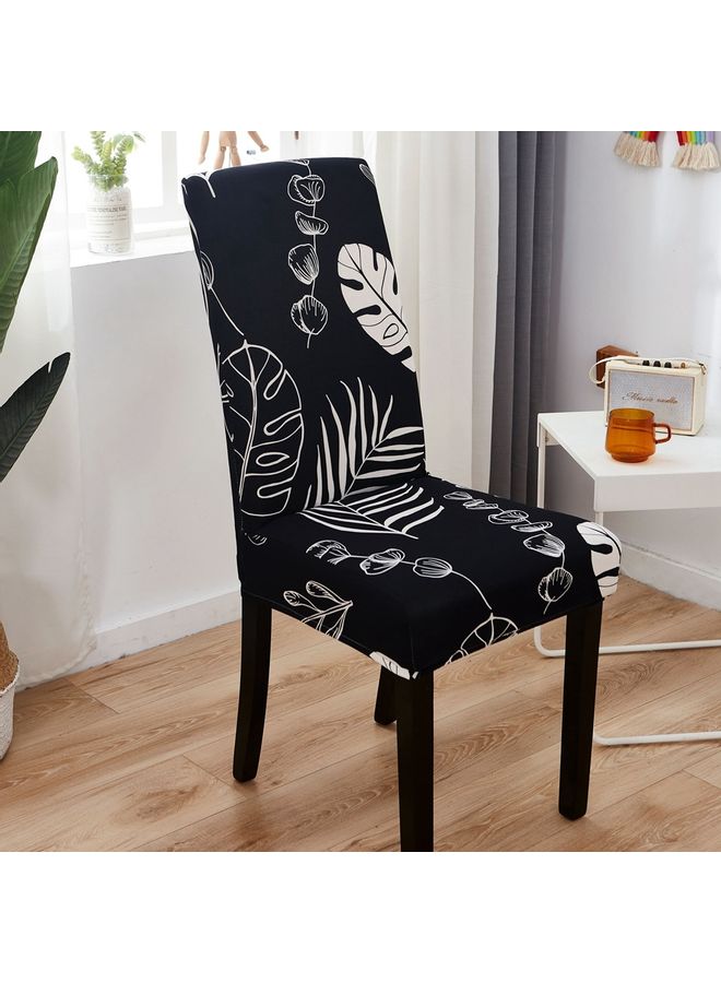 One-Piece Stretch Chair Cover Black 38 x 38 x 45cm - Image 3