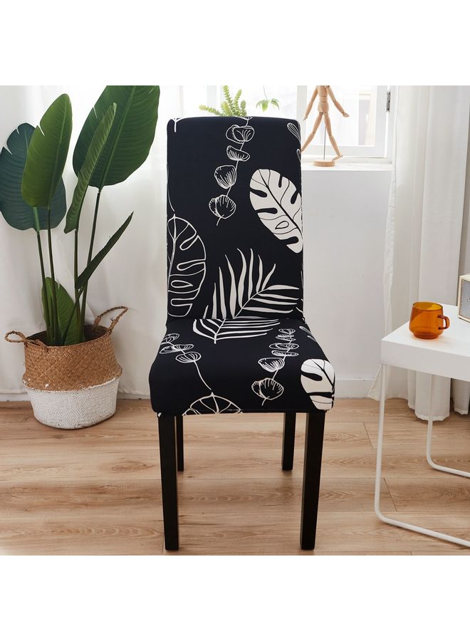 One-Piece Stretch Chair Cover Black 38 x 38 x 45cm - Image 1