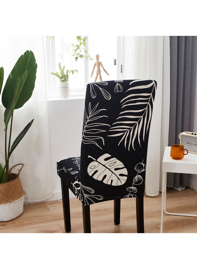 One-Piece Stretch Chair Cover Black 38 x 38 x 45cm - Image 4