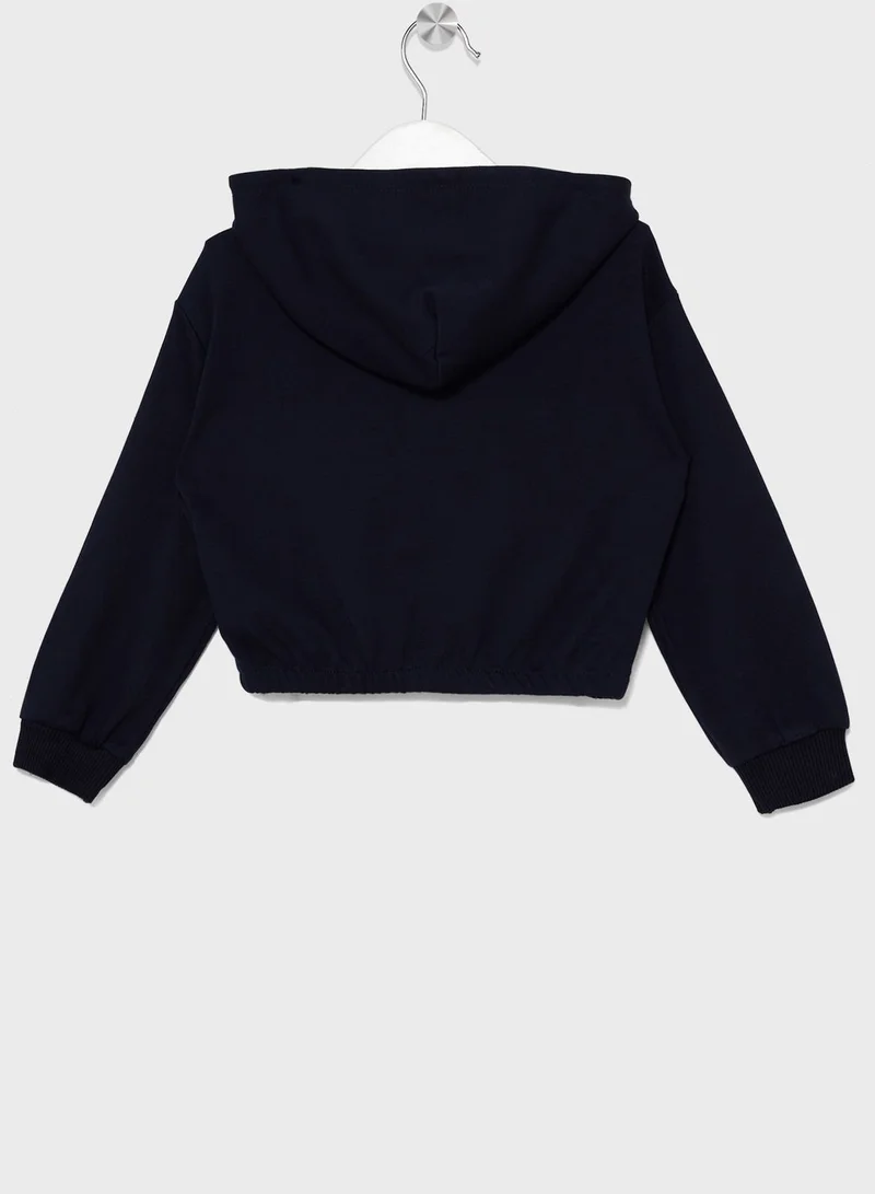 TOMMY HILFIGER Kids Crest Logo Hoodie
