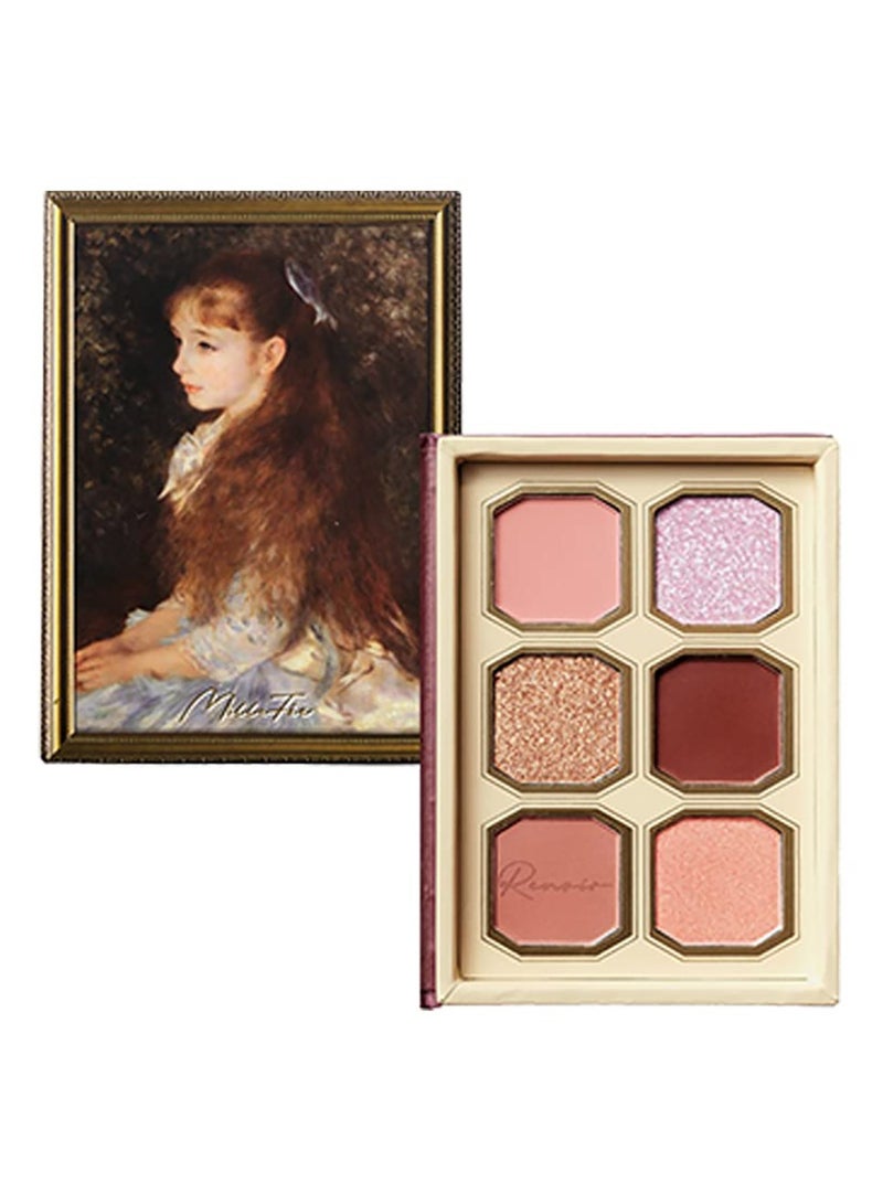MilleFee Painting Eyeshadow Palette 6 Shades Matte and Shimmer Finishes Pressed Powder Makeup Palette-01 Irène Cahen D'Anvers - Image 1