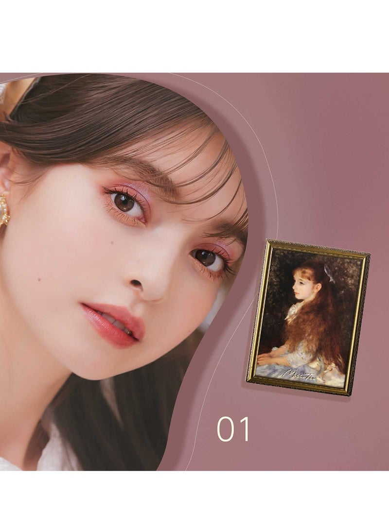 MilleFee Painting Eyeshadow Palette 6 Shades Matte and Shimmer Finishes Pressed Powder Makeup Palette-01 Irène Cahen D'Anvers - Image 4