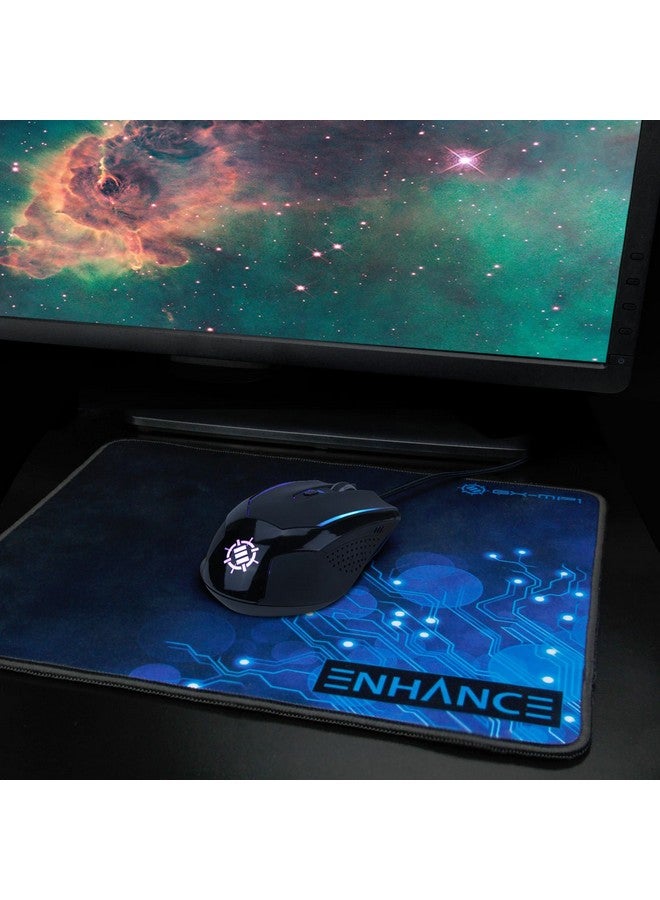 ENHANCE فأرة ألعاب الكمبيوتر القابلة للتعديل 3500 دقة بيكسل إضاءة LED دقة تتبع مستشعر بصري تصميم مريح 6 أزرار كابل مضفر تغيير اللون شكل نحيف - Image 5