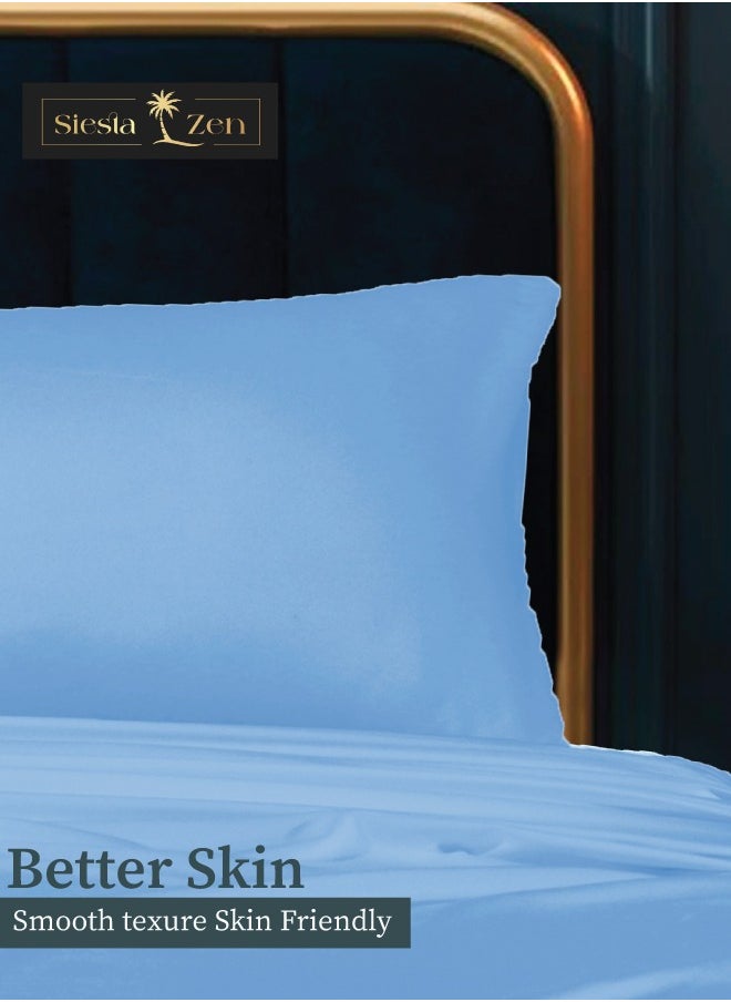 Siesta Zen - Microfiber Pillowcase Pair – Soft, Durable & Fade-Resistant Housewife Style Pillow Covers – Comfortable, Breathable & Easy Care – Standard Size – 2 Pack - Image 1