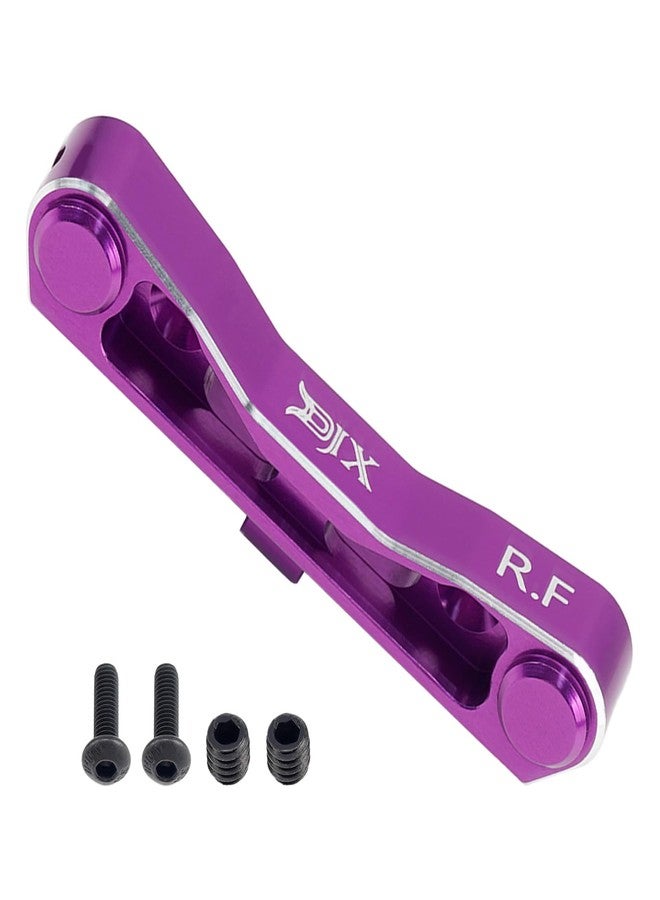DJX CNC Aluminum Alloy RC Rear Lower Front Suspension Arm Mount for Arrma 1/7 On Road Felony Limitless Mojave 6s 1/8 4X4 Kraton Notorious Outcast Typhon 6s Upgrades (Purple) - Image 1