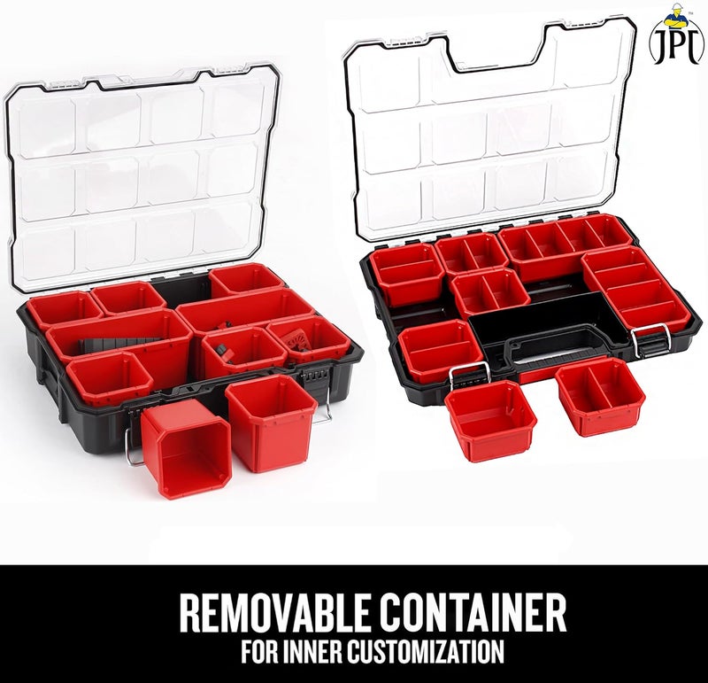 JPT Pro Series Ultra Heavy Duty Deep and Shallow Tool Organizer Combo Set - Image 4