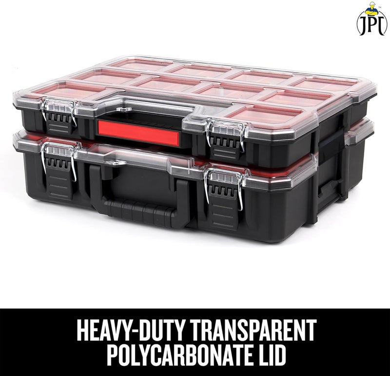 JPT Pro Series Ultra Heavy Duty Deep and Shallow Tool Organizer Combo Set - Image 5