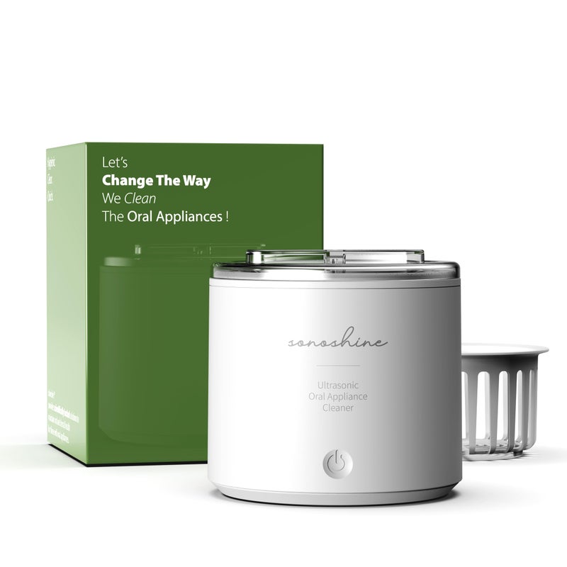 Shinchie Ultrasonic Retainer Cleaner â€“ Auto-Adjust 39-48kHz Sonic Retainer Cleaner Machine for Aligner, NightGuard, Mouth Guard, Denture & More | Easy & Quiet - Image 1
