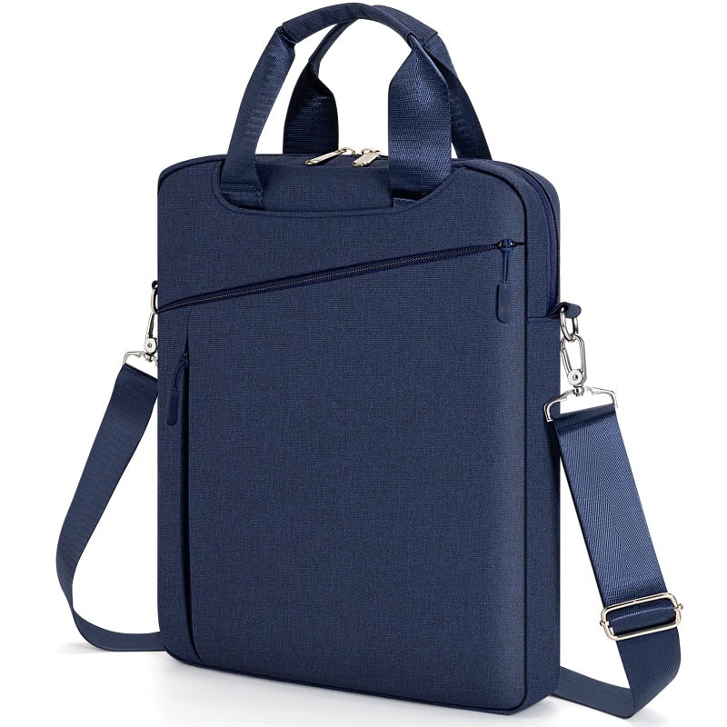 MicaYoung Laptop Case Shoulder Sleeve Bag Compatible with 14" MacBook Pro M5 M4 M3 M2 M1(2025-2021)/13.6" MacBook air M4 M3 M2, Chromebook Notebook Portable Carrying Messenger Computer Bag, Navy Blue - Image 1