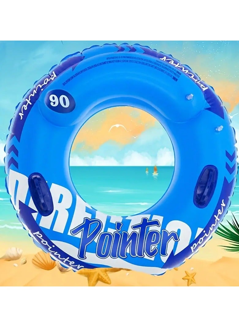 Goolsky 1pc Inflatable Thickened Swimming Ring, Water Floating Ring, For Survival And Water Sports Training(90#) - Image 1