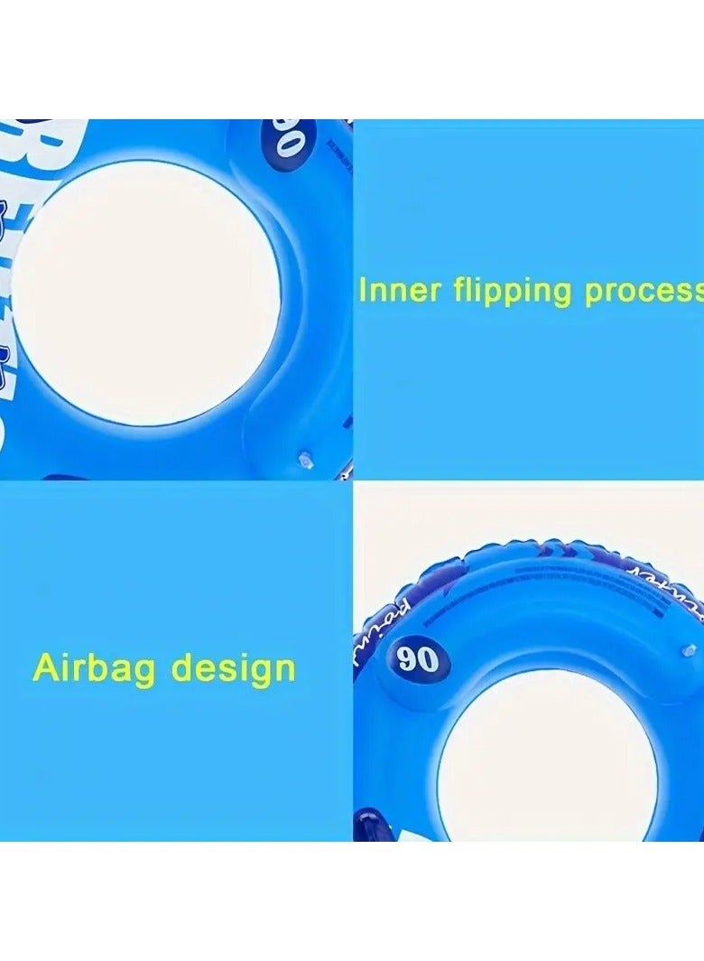 Goolsky 1pc Inflatable Thickened Swimming Ring, Water Floating Ring, For Survival And Water Sports Training(90#) - Image 2