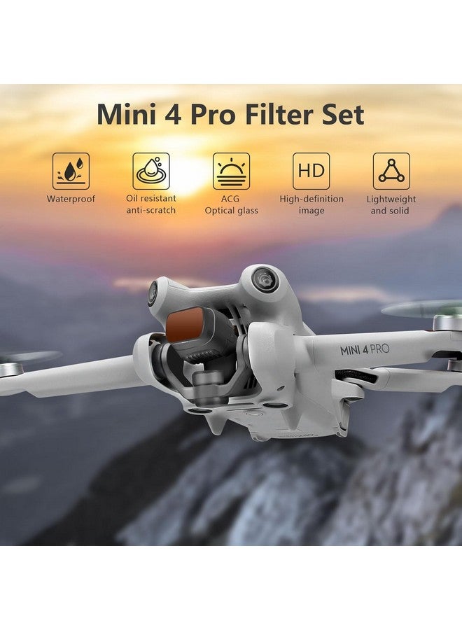 FPVtosky FPVtosky Mini 4 Pro Accessories Bundle 7-IN-1 Accessories Kit, Mini 4 Pro Carrying Case, ND Filter Set, RC2 Sunshade Cover, Lanyard, Lens Cap, Screen Protector, Propeller Holder Strap for DJI Mini 4 - Image 3