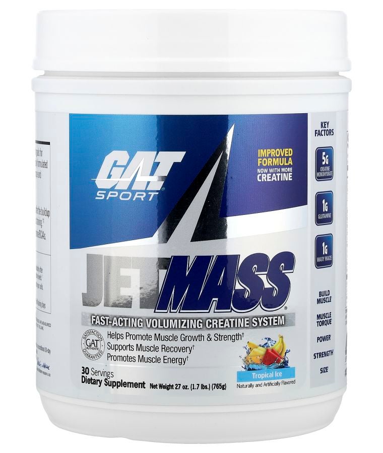 GAT JetMASS® Fast-Acting Volumizing Creatine System Tropical Ice 1.7 lbs (765 g)