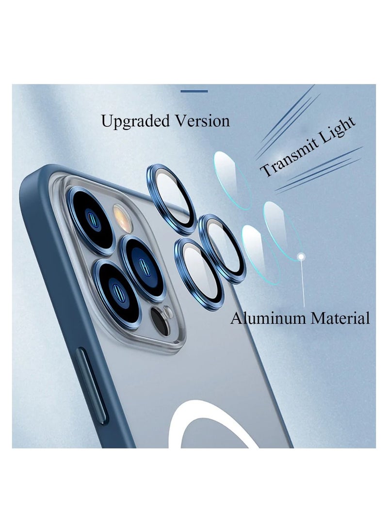 TWEGGON - Suitable For iPhone 13 Pro Max Eagle Eye Lens Film Frosted Mobile Phone Shell Apple Magsafe Magnetic Suction All-inclusive Protective Cover Black - Image 1