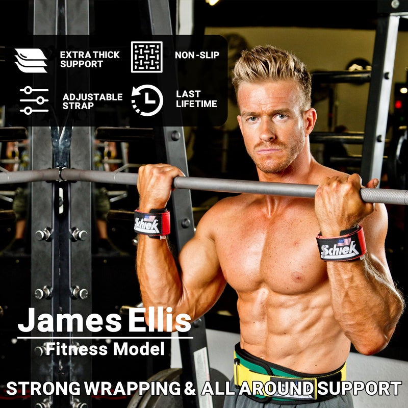 Schiek Sports 1100-WS Ultimate Wrist Support - Professional Weight Lifting Straps - Image 2