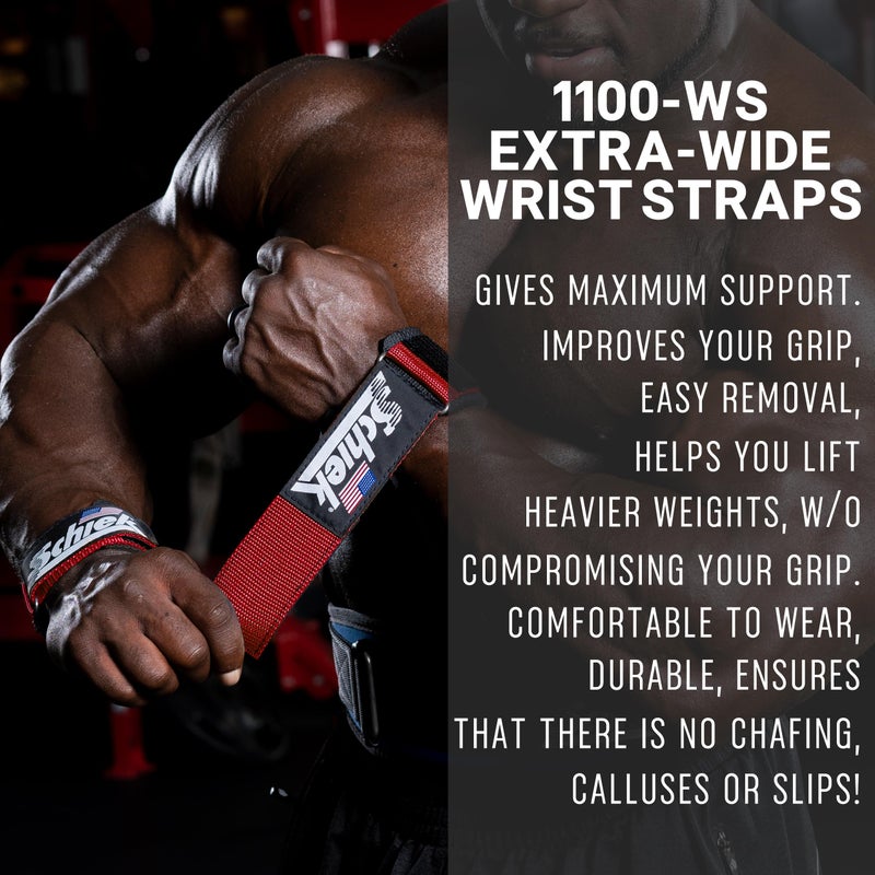 Schiek Sports 1100-WS Ultimate Wrist Support - Professional Weight Lifting Straps - Image 5