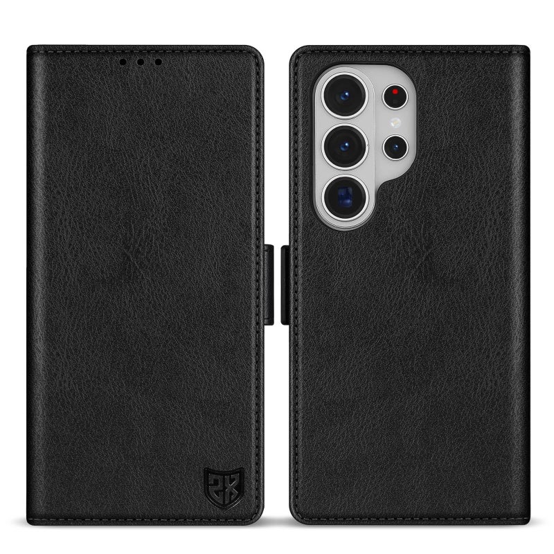ZZXX for Samsung Galaxy S26 Ultra Wallet Case with [RFID Blocking] Card Slot Stand Strong Magnetic PU Leather Flip Fold Protective Phone Case for Samsung Galaxy S26 Ultra Case Wallet(Black-6.8 inch) - Image 1