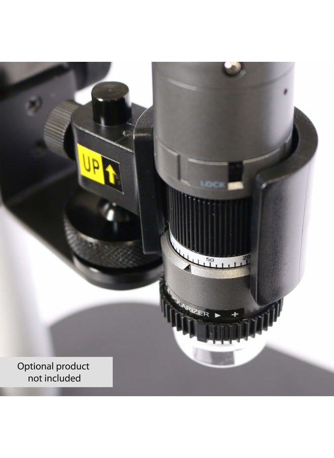 Dino-Lite Dunwell Tech, Inc MS35B Vertical Stand with Focus Adjustment – 8.07" x 4.92" x 12" - Designed for Dino-Lite  - Image 4