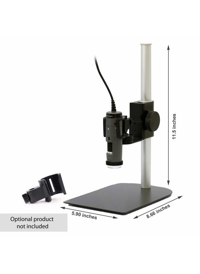 Dino-Lite Dunwell Tech, Inc MS35B Vertical Stand with Focus Adjustment – 8.07" x 4.92" x 12" - Designed for Dino-Lite  - Image 3