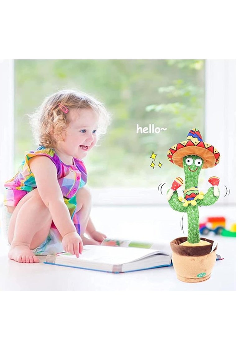 MAGIC VAULT Dancing Cactus Toy, Electric Singing Shaking Recording Plant Lovely Plush Stuffed with Music 120 songs for Kids Toddler Gifts Home Decoration  - Image 5