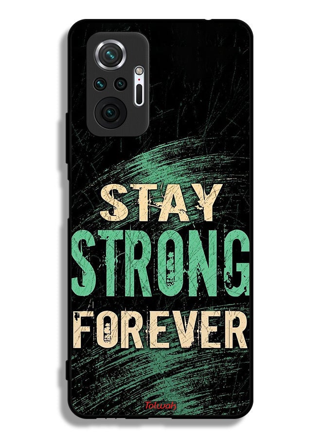 Tolwak Xiaomi Redmi Note 10 Pro 4G Protective Case Cover Stay Strong Forever - Image 2