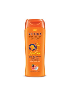 Yutika Yutika Sunscreen Lotion SPF 30 PA+++ For Women And Men With Plum & Grapefruit | UVA & UVB Protection | Everyday Sunscreen Lotion For Face And Body (100/3.53 Fl Oz) 