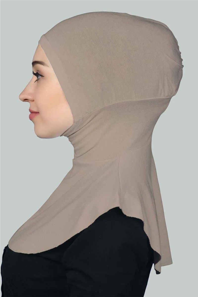 Altobeh Women's Hijab Practical Neck Collar Hijab - Sports Bonnet - Light Mink
