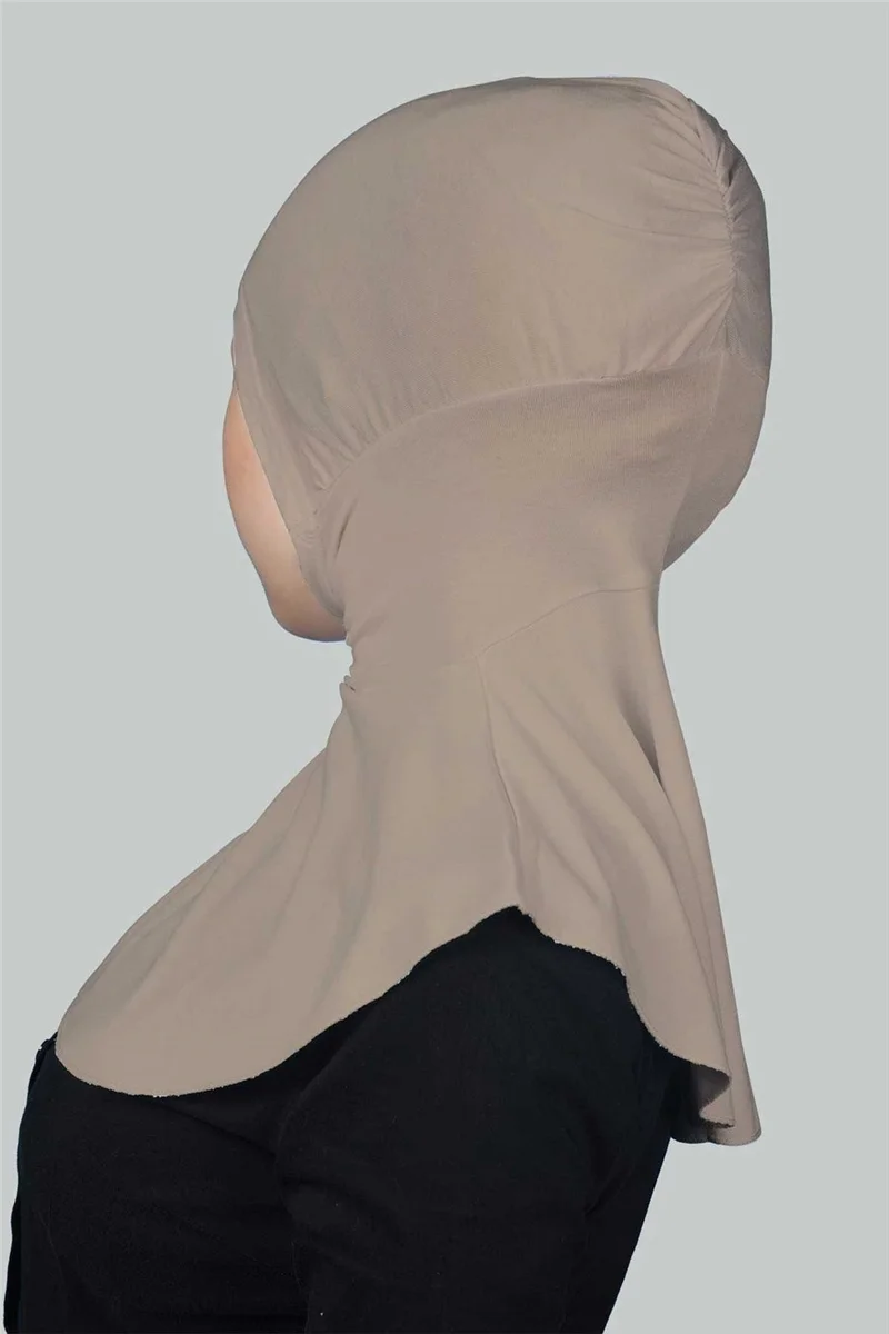 Altobeh Women's Hijab Practical Neck Collar Hijab - Sports Bonnet - Light Mink