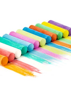 HOMSUN HOMSUN Dustless Chalk Chalkboard Chalk Non Toxic Colored Chalk for Kid and Chalkboard Cleaner for Teacher Drawing Writing 10pcs Multicolor 