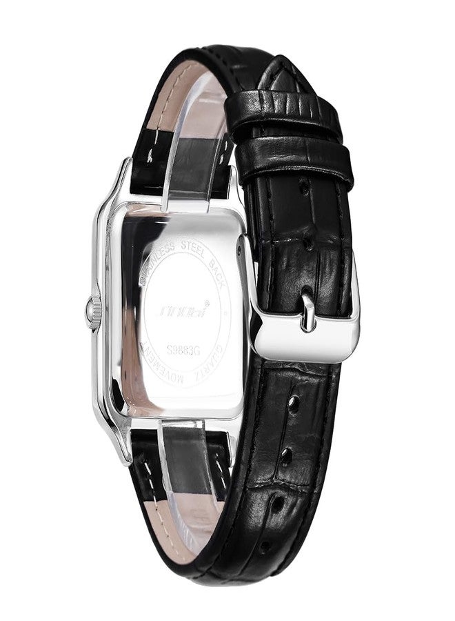 SINOBI Classic Square Watches for Men with Roman Numerals Casual Watch (Silver-Gold) - Image 5