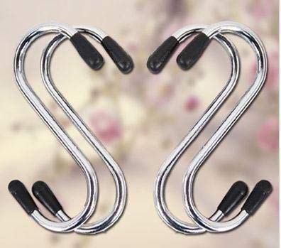 PallRin S Hooks Stainless Steel Heavy Duty with Blunt Ends 1 Pack of 5 Pc Multi Purpose S Hooks for Kitchen Cabinets Hanging Pots and Pans Bathroom Office Home - Image 4