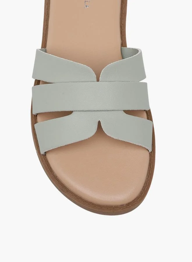 Flora Bella By Shoexpress GREEN Flora Bella Girls Slip-On Flat Sandals for Women | Best Price UAE